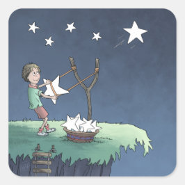 Estrelas de disparo - Criando o adesivo quadrado d