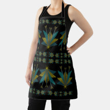 Estrelas de Fada Negra Apron Médio