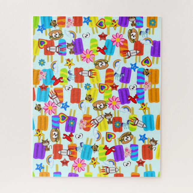 Estrelas de Hambúrger de Sorvete quebra-cabeça (Vertical)