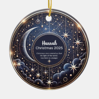 Estrelas de Natal Enfeite Personalizado