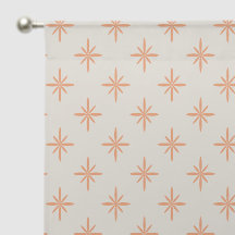 Estrelas de Pêssego em Creme Retro Atômico
