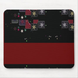 Estrelas do Mousepad Preto