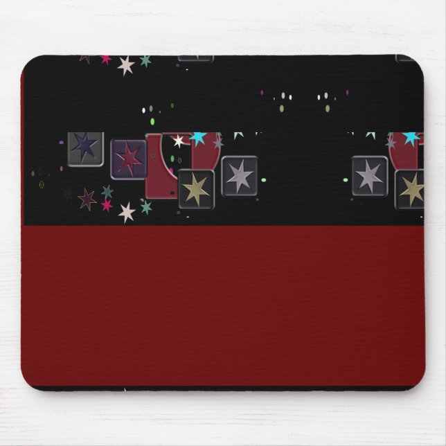 Estrelas do Mousepad Preto (Frente)
