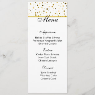 Estrelas do Ouro da placa de menu