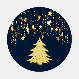 Estrelas Douradas de Natal e Árvore com Balas, ZSS