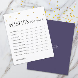 Estrelas Douradas e bonitas desejam um Cartão de A