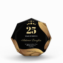 Estrelas Douradas personalizadas de 25 anos de ser