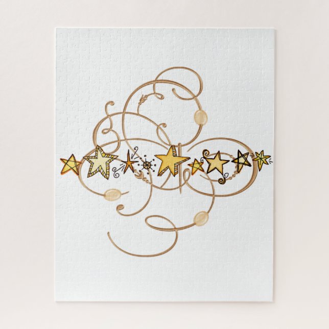 Estrelas Douradas quebra-cabeça (Vertical)