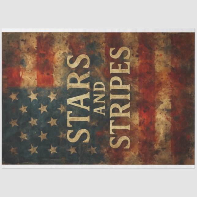 Estrelas e faixas no papel de dissociação de socor (Frente )