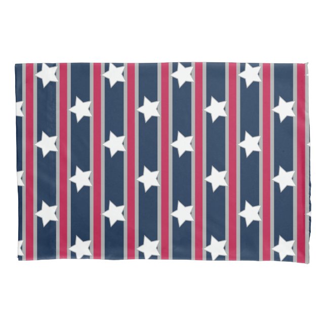 Estrelas e Gretas Patrióticas Divertidas e Ricos (Frente)