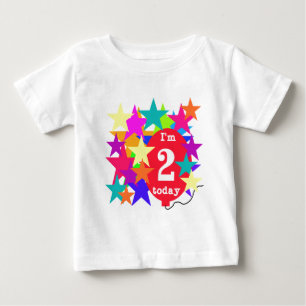 Estrelas e T-shirts e segundos aniversários de bal