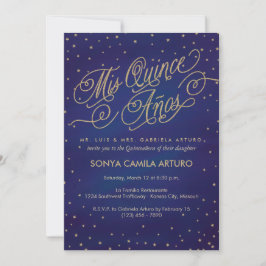 Estrelas Encantadas Convite Quinceañera