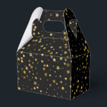 Estrelas Estão Na Caixa De Tratamento<br><div class="desc">A caixa de tratamento favorito do partido é mostrada em um impressão de estrelas pretas e douradas. Personalize este item ou comprar como está. Imagem licenciada</div>