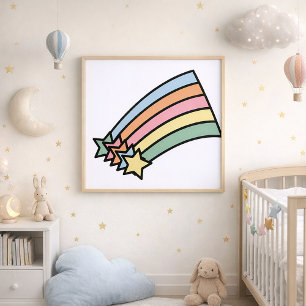 Estrelas fotografadas e Impressão do arco-íris