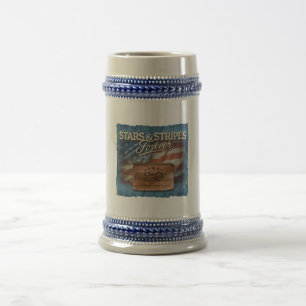 Estrelas & Listras - Caneca de Cerveja