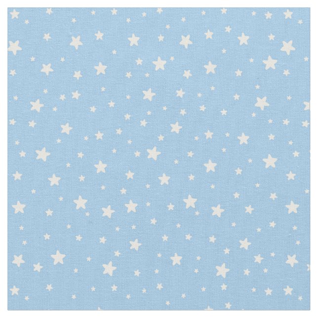 Estrelas na luz - tecido azul (Detalhe)