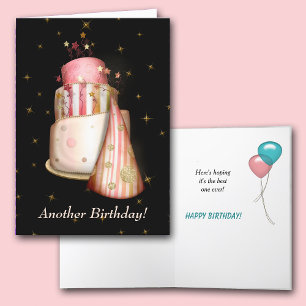 Estrelas no Cartão de Imagens de Aniversário Pre