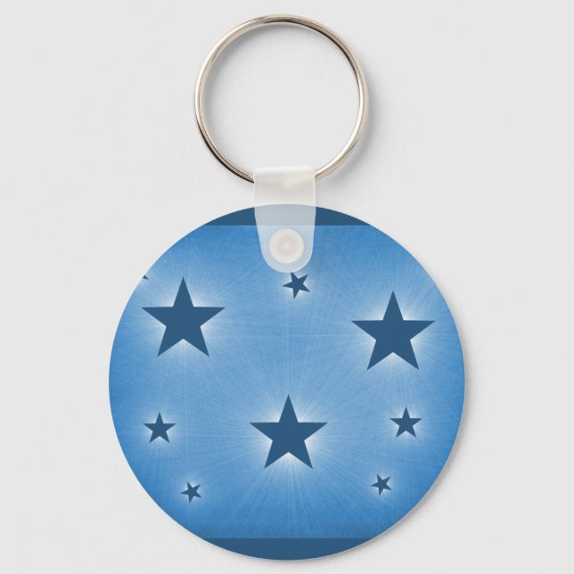Estrelas no Chaveiro do Céu Noturno, Azul (Frente)