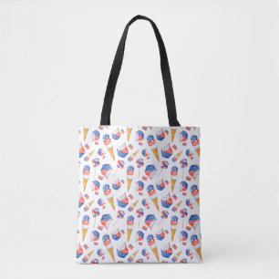 Estrelas Patriotas dos EUA e Doce Tote Bag