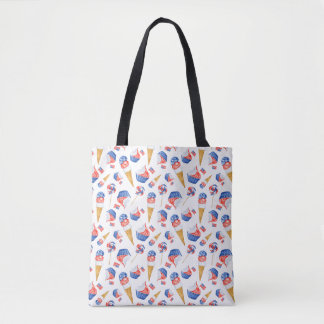 Estrelas Patriotas dos EUA e Doce Tote Bag