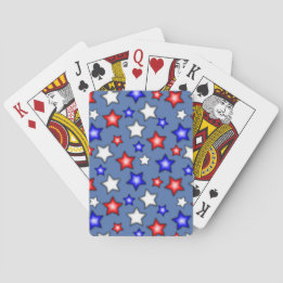 Estrelas Patrióticas - Cartas de Baralho Azuis