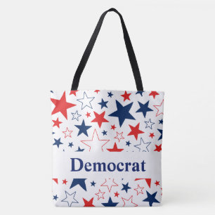 Estrelas Patrióticas Democratas Tote Bag