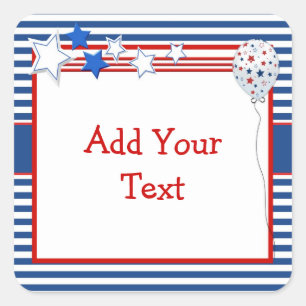 Estrelas Patrióticas e Adesivos de Stripes