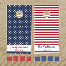 Estrelas Patrióticas E Família Stripes