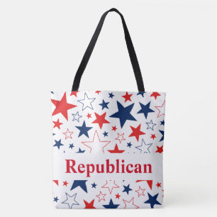 Estrelas Patrióticas Republicanas Tote Bag