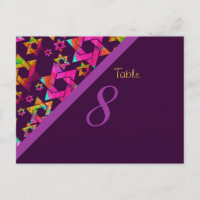 Estrelas psicodélicas PixDezines, mesa n.º cartões