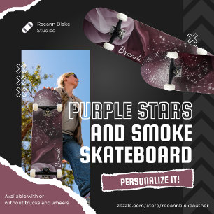 Estrelas Roxas Hipnotizantes e Smoke Skateboard