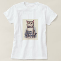 Estrelas, Stripes e Whiskers - Camiseta Gato Patri