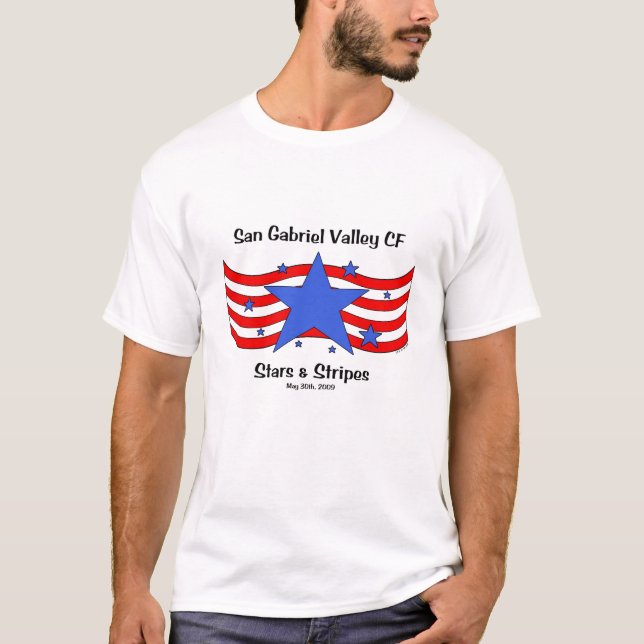 Estrelas & t-shirt 2009 das listras (Frente)
