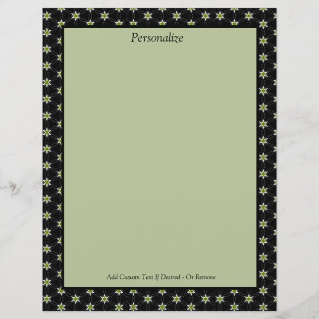 Estrelas verdes e negras legantes e tradicionais p (Frente)