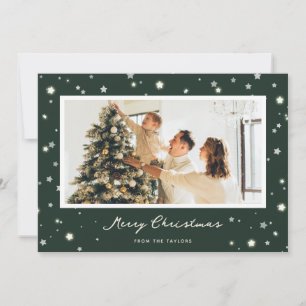 Estrelas Verdes Modernas Felizes Cartões com fotos