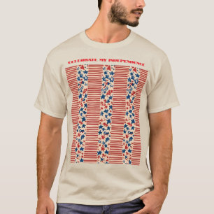 Estrelas Vermelhas e Azuis e Stripes T-Shirt