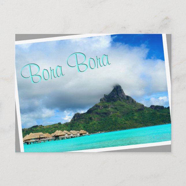 Estresse tropical no cartão postal Bora Bora (Frente)