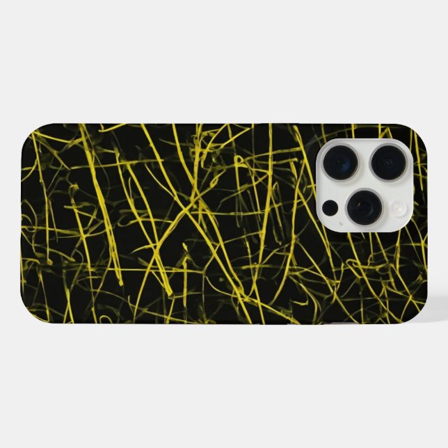 estrias amarelas capa iphone 15 pro max (Verso Horizontal)