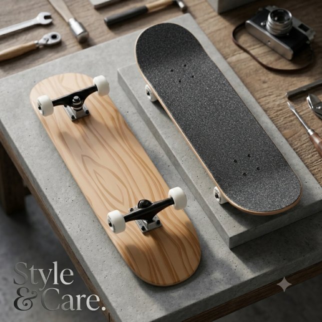 Estrutura de Madeira Esbelta Skate para Estilo de  (Sleek Wooden Structure Skateboard for Street Style)