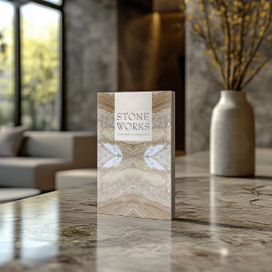 Estrutura de Pedra Funciona Cartão de visita luxuo