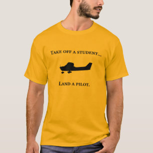 Estudante para pilotar a camisa