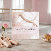 Estúdio de Dança Bailarina Rosa Pastel Redes Socia
