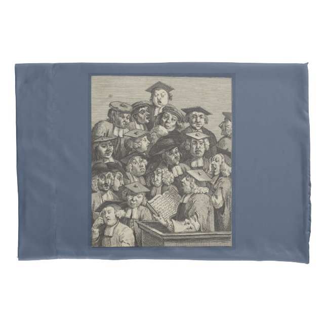 Estudiosos em uma aula (por William Hogarth) (Frente-Esquerda)