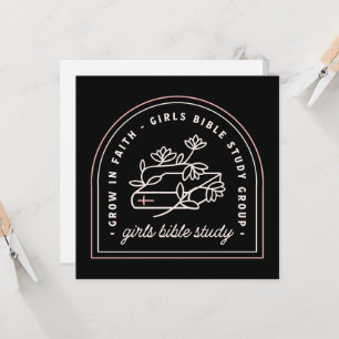 Estudo bíblico de meninas grupo cristão