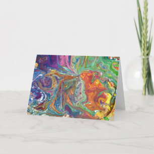 Estudo de Cor Abstrata 1, cartão