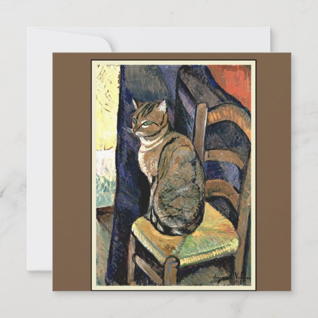 Estudo de um Gato por Suzanne Valadon (Frente)