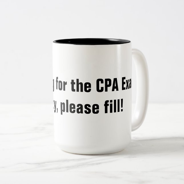 Estudo para a caneca do exame de CPA (Frente Esquerda)