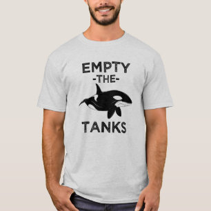Esvazie os tanques - livre a camisa engraçada das