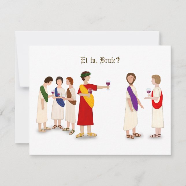 "Et Tu Brute?" Júlio César em uma Festa (Frente)