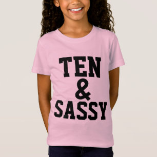 ETAPA DEZ (10) MENINAS T-shirts de aniversário